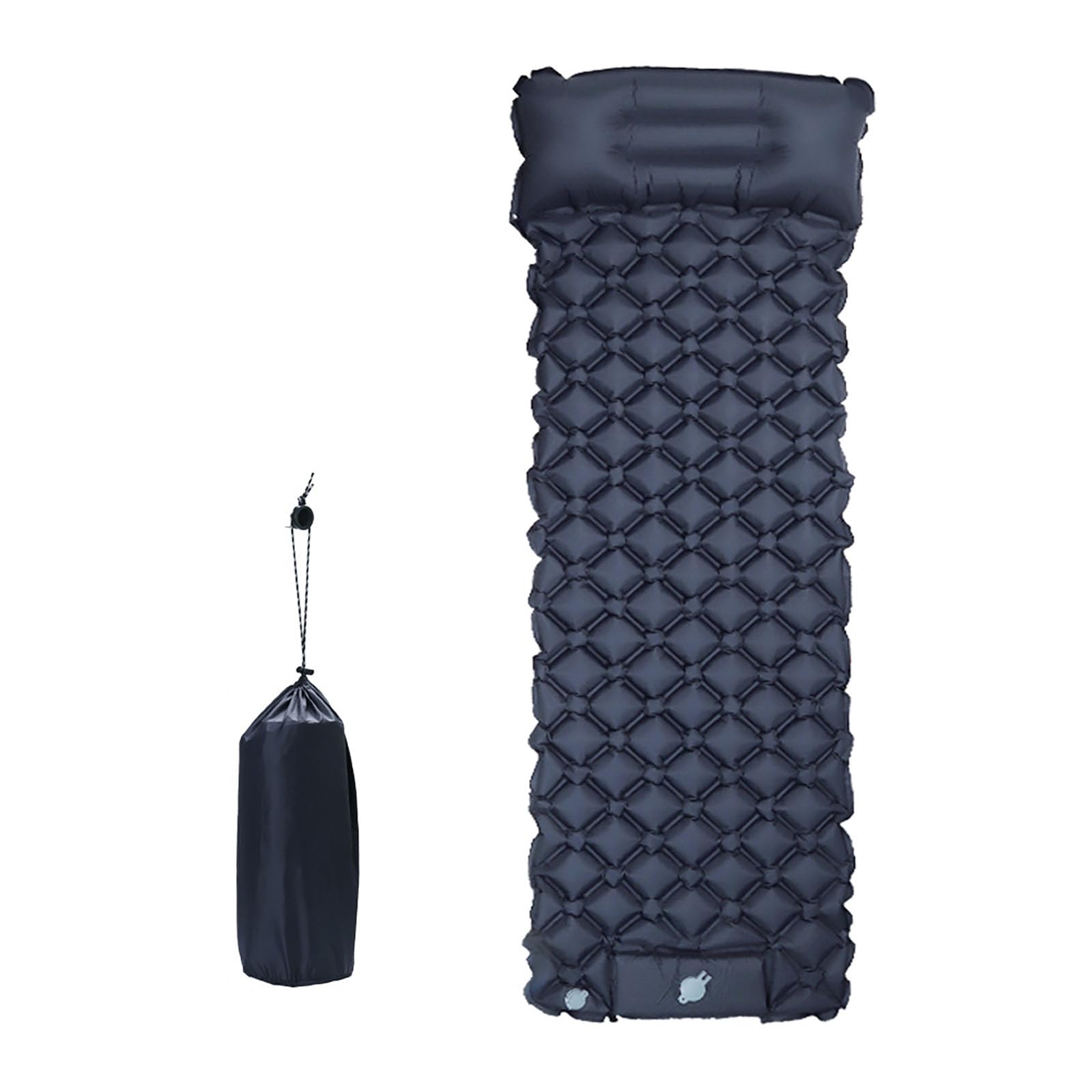 Colchoneta De Camping Inflable Confort 7 Cm Impermeable Resistente Al Desgarro Colchon De Aire Conectable con Almohada para Viajes En Coche Playa Césped Y Picnic