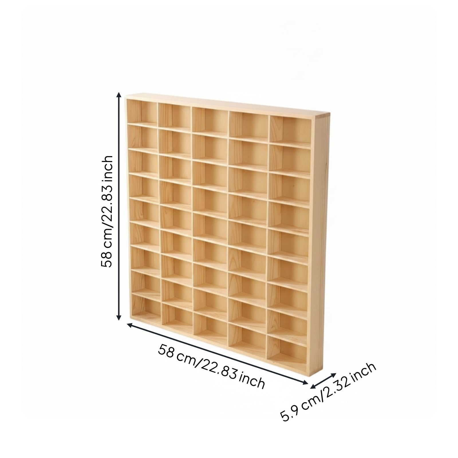 Setzkasten wandmontiert Setzkasten aus naturbelassen setzkasten für, Spielzimmer, 45 Grids