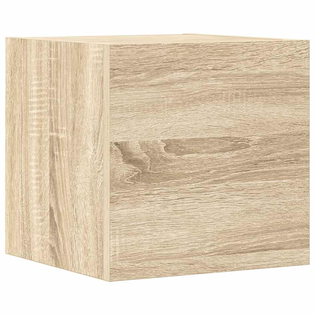 8-TLG Sonoma - Juego de 8 tablas de pared de madera de roble, 240 cm de ancho, aparador moderno para TV con amplio espacio para salón y dormitorio
