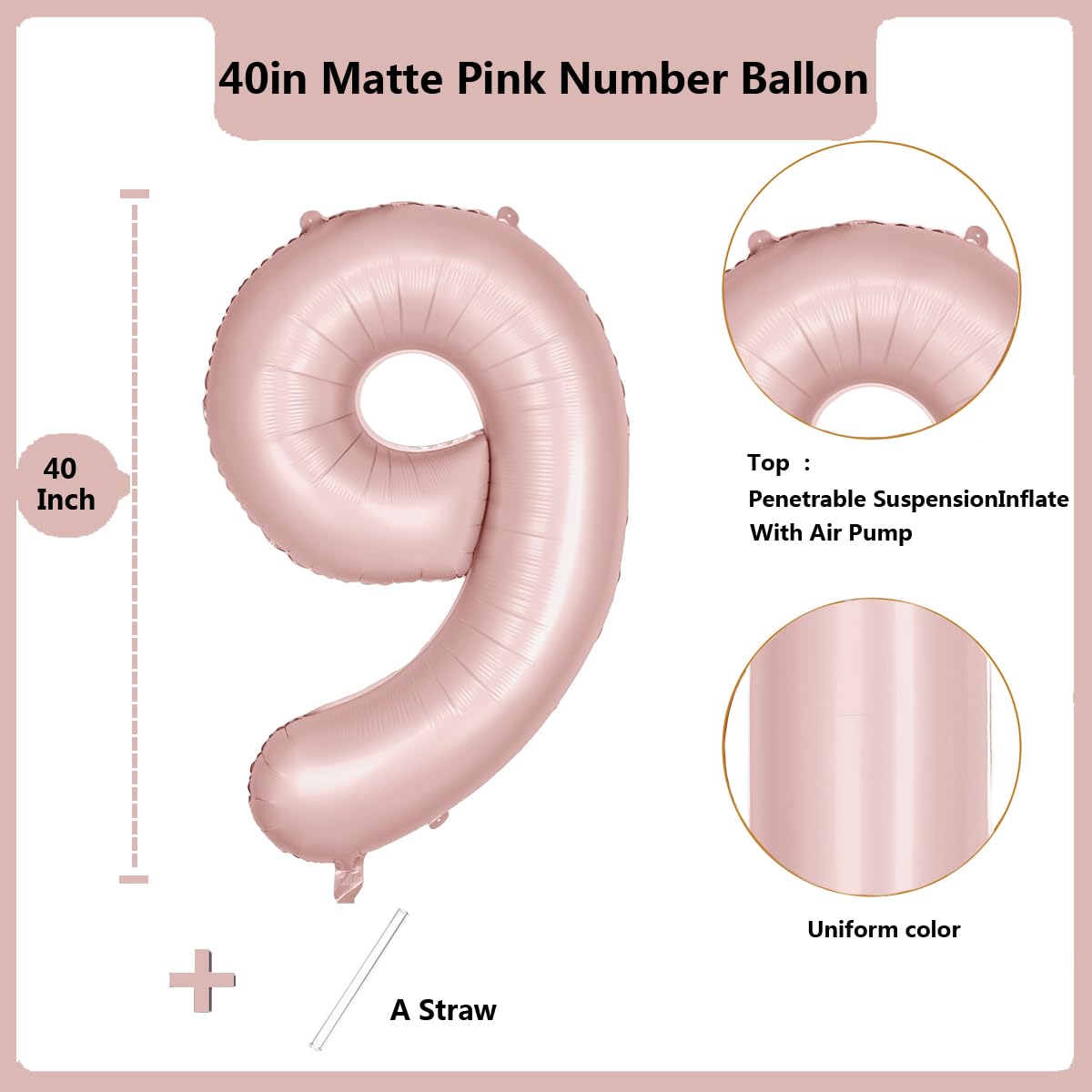 Red 0 balloon 40 Inch Giant Helium Foil Number 0 to 9 Red Balloon Birthday Wedding Party Digital Decorations (Number 0) — view 376
