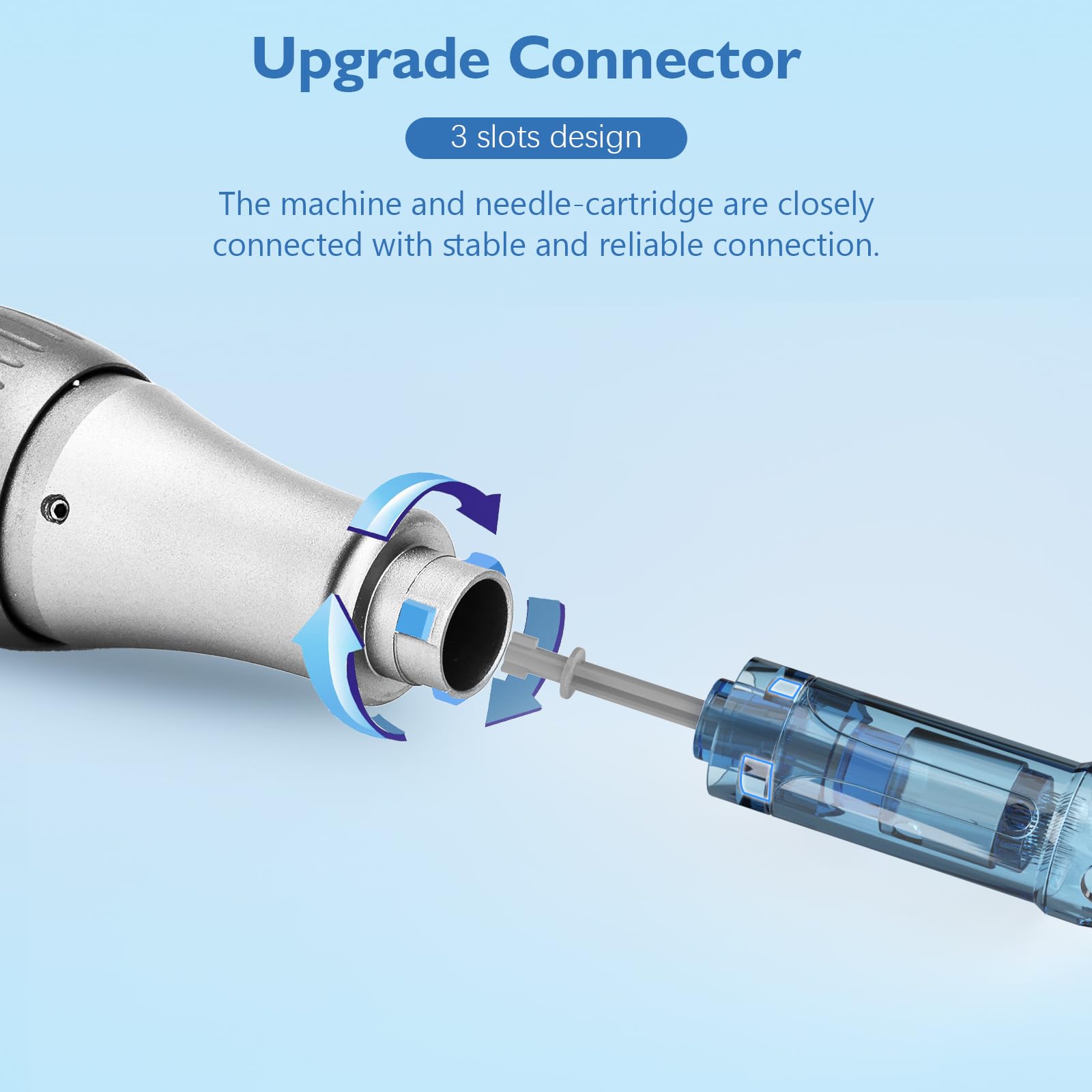 Penna per microneedling M8S, Derma Pen professionale wireless con 6 cartucce di ricambio aghi per Dr Pen M8S (12 pin, 36 pin), 6 velocità regolabili, micro aghi microneedle per viso, cura della pelle