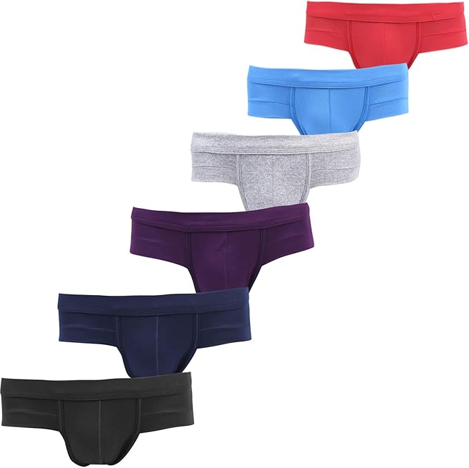 Amazon Co Jp The Mailman Amazon限定ブランド メンズ 6枚組 ビキニブリーフ ブリーフ下着 おしゃれ ブリーフパンツ セミビキニ 抗菌防臭 立体成型 前閉じ Xl 服 ファッション小物