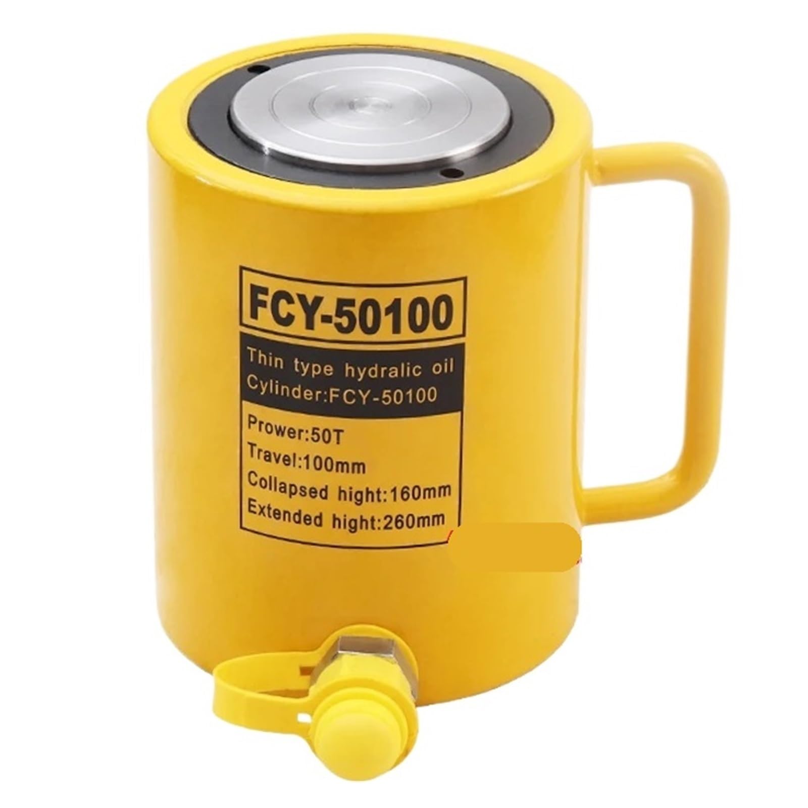 TSCFHGQI FCY-50100 Hydraulic Lifting Cylinders Long Type Hydraulic Cylinder with 50T Output and 100mm Stroke