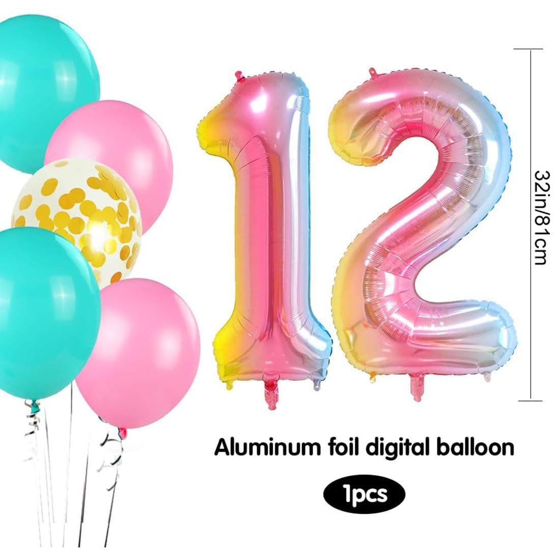 Kiwochy Lila 12e Verjaardag Decoratie Meisje - Paarse Taartdecoratie, Ballonnen, Nummer 12 Folieballon - Party Decoratie Voor 12 Jaar Kiwochy Lila 12e Verjaardag Decoratie Meisje - Paarse Taartdecoratie, Ballonnen, Nummer 12 Folieballon - Party Decoratie Voor 12 Jaar