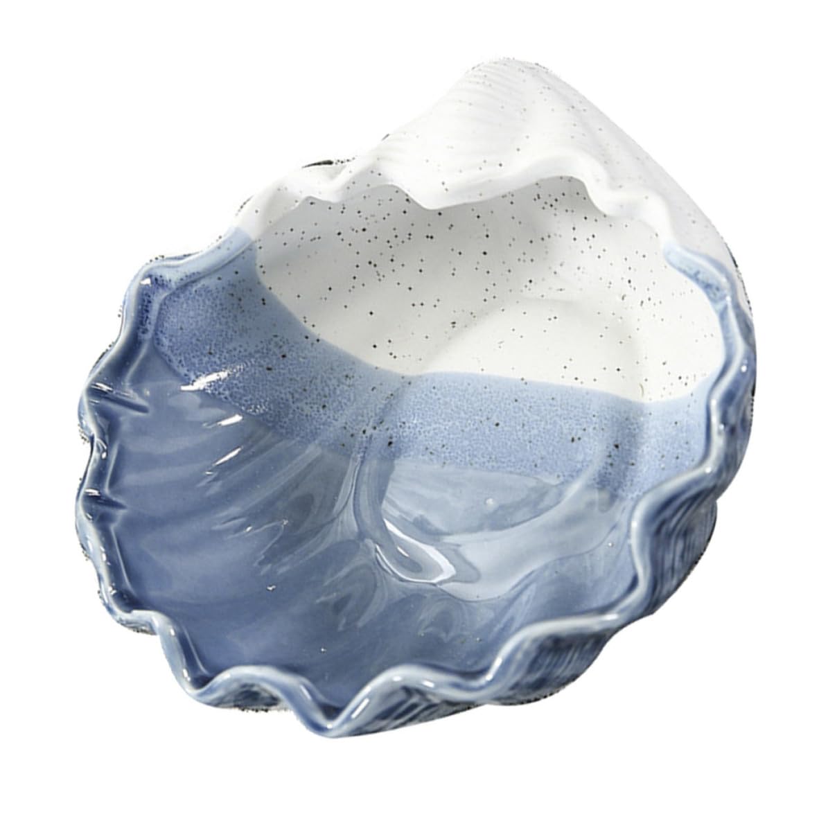 Plateau de rangement en céramique Homoyoyo en forme de coquillage pour bijoux
