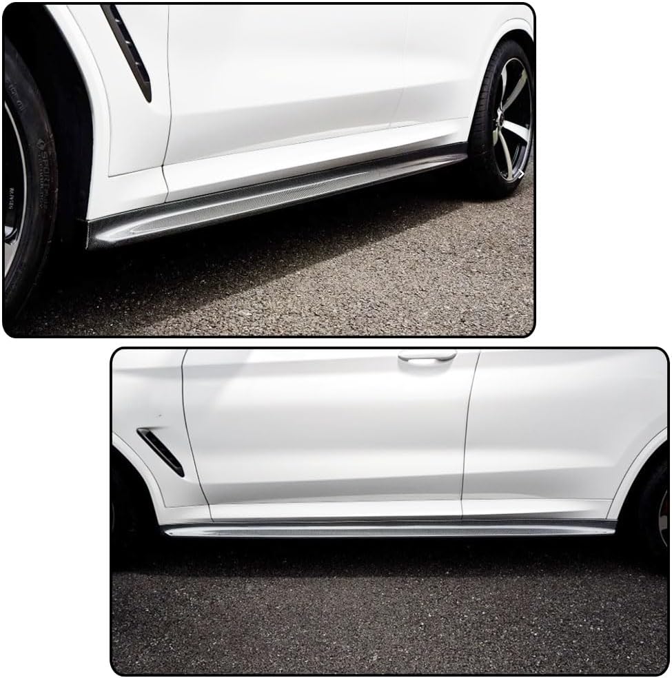 X3 Real Carbon Fiber Side Skirts Compatible with BMW G01 X3 M40i Sport Utility 4-Door 2022 Under Door Rocker Panels Valance Extension Lip Factory Outlet