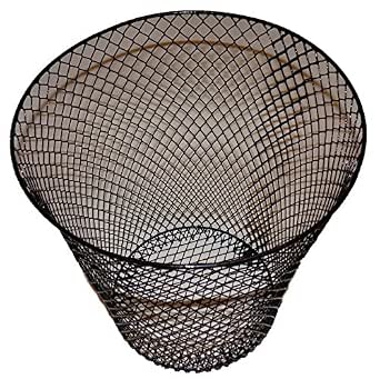 Essentials Black Wire Mesh Wastebasket, 10.75 in
