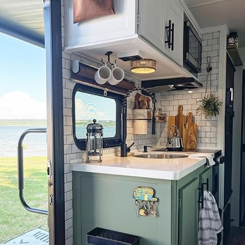 Miniatura 4 de Soporte para Llaves de Pared para Decoración de Campista – Sin Taladro Sin Agujeros, Soporte Adhesivo de Montaje en Pared para Llaves y Accesorios