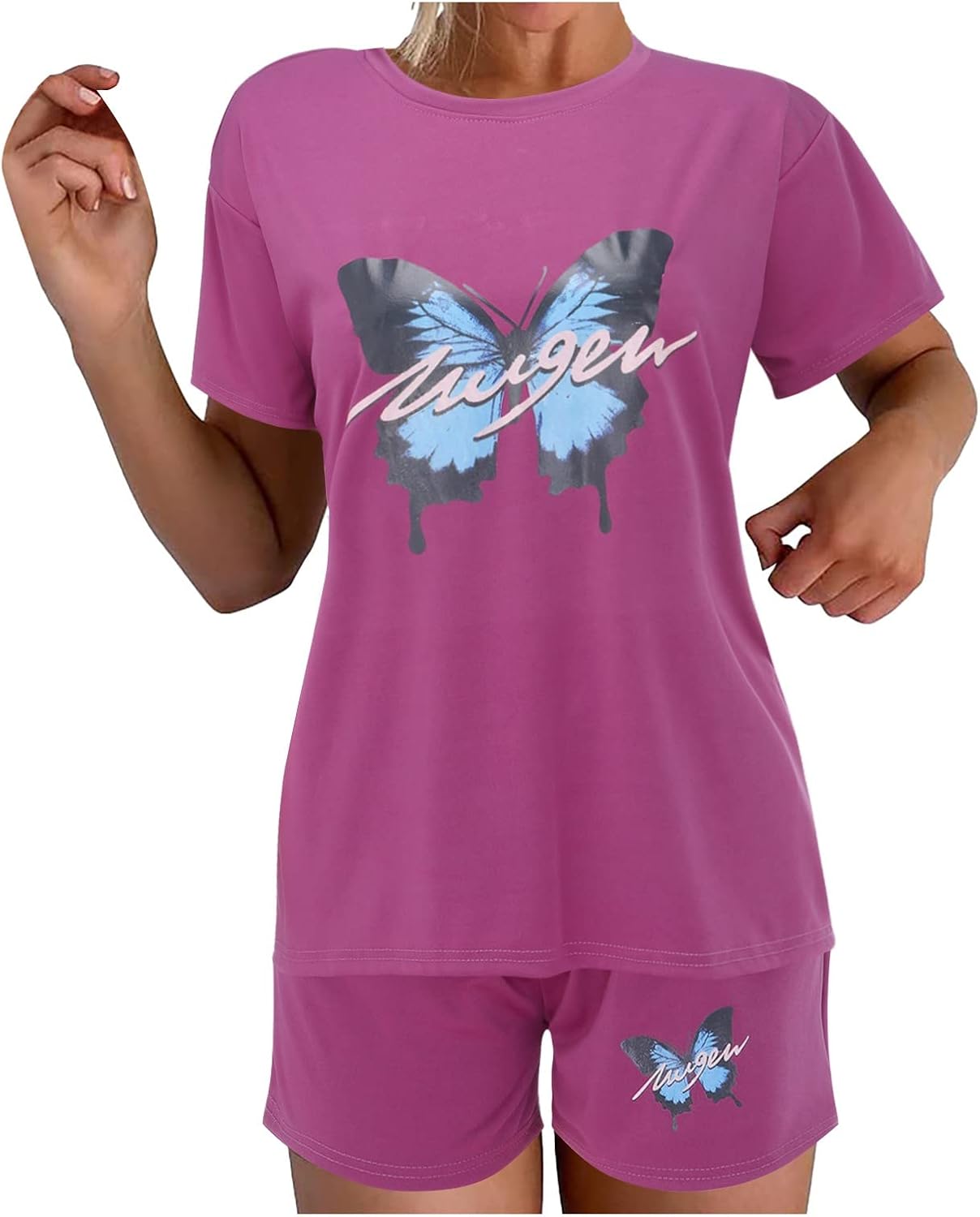 Women Shorts Sets Outfits Casual Summer 2 Piece Outfits