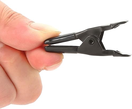 Miniatura 2 de 100 uds. Abrazaderas de metal de resorte de 2 pulgadas al por mayor a granel - todo negro