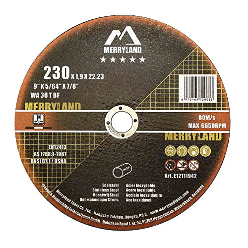 Merryland 9 X 0.075 Expert-line Cut Off Wheel INOX Stainless Metal Iron 25PCS