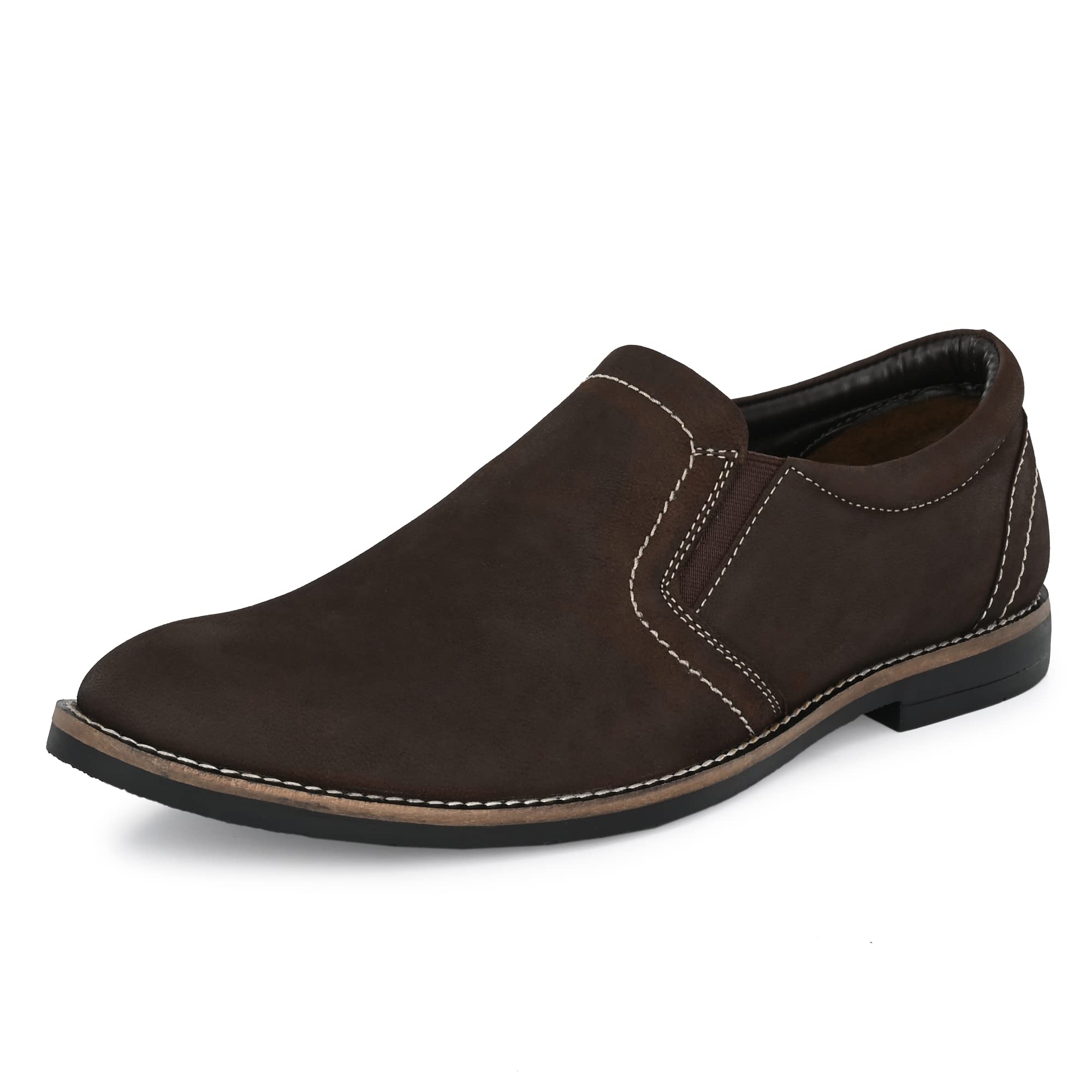 Men's Full Grain Leather Slip On Formal Shoes | Anti Skid Sole | Padded Collar | Antimicrobial & Heat-Insulating | Shoes for Office & Parties & All Occassions (SSE 359.360.361.362)-image-48