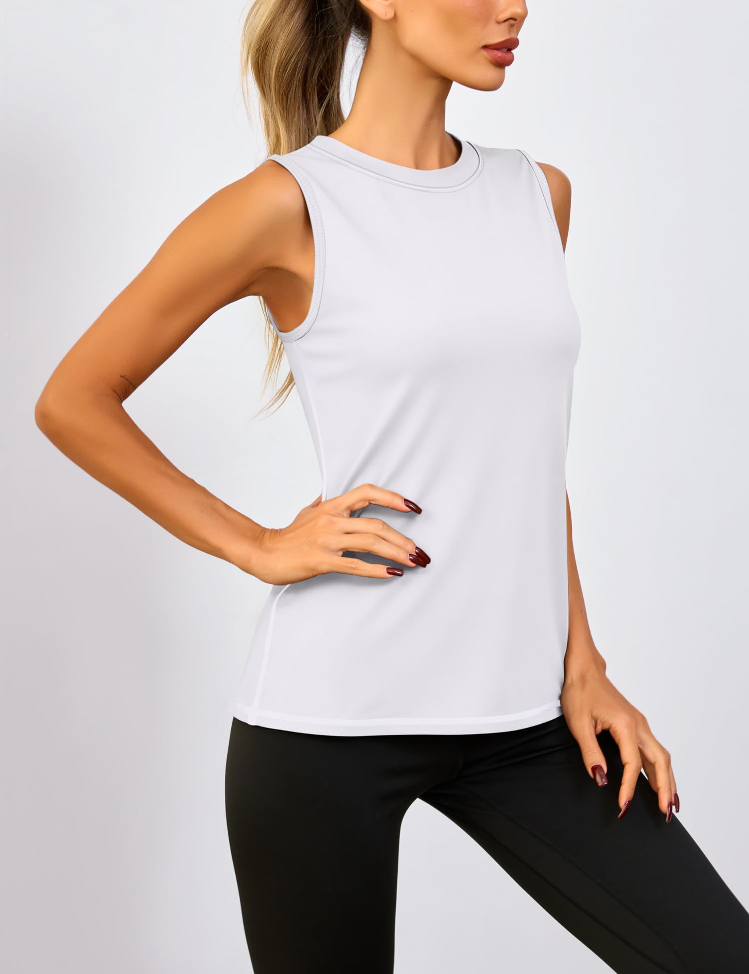 Canotta Sportiva Donna Top Senza Maniche Palestra Canotte Donna Fitness Yoga Corsa - 3