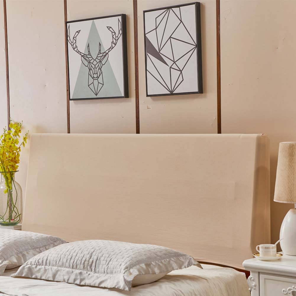 Stretchable Bed Head Cover Solid Color Headboard Slipcover for Single/Double/Queen/King Bed,All-inclusive Tight Wrap Headboard Cover Dustproof Protector Cover