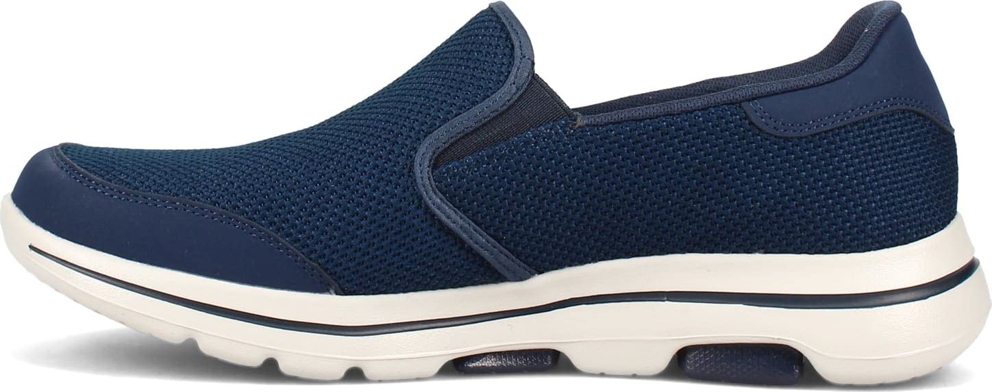 Skechers Homme Gowalk 5-Elastic Stretch Athletic Slip-on Casual Loafer Walking Shoe Basket, Bleu Marine 2, 44 EU X-Large