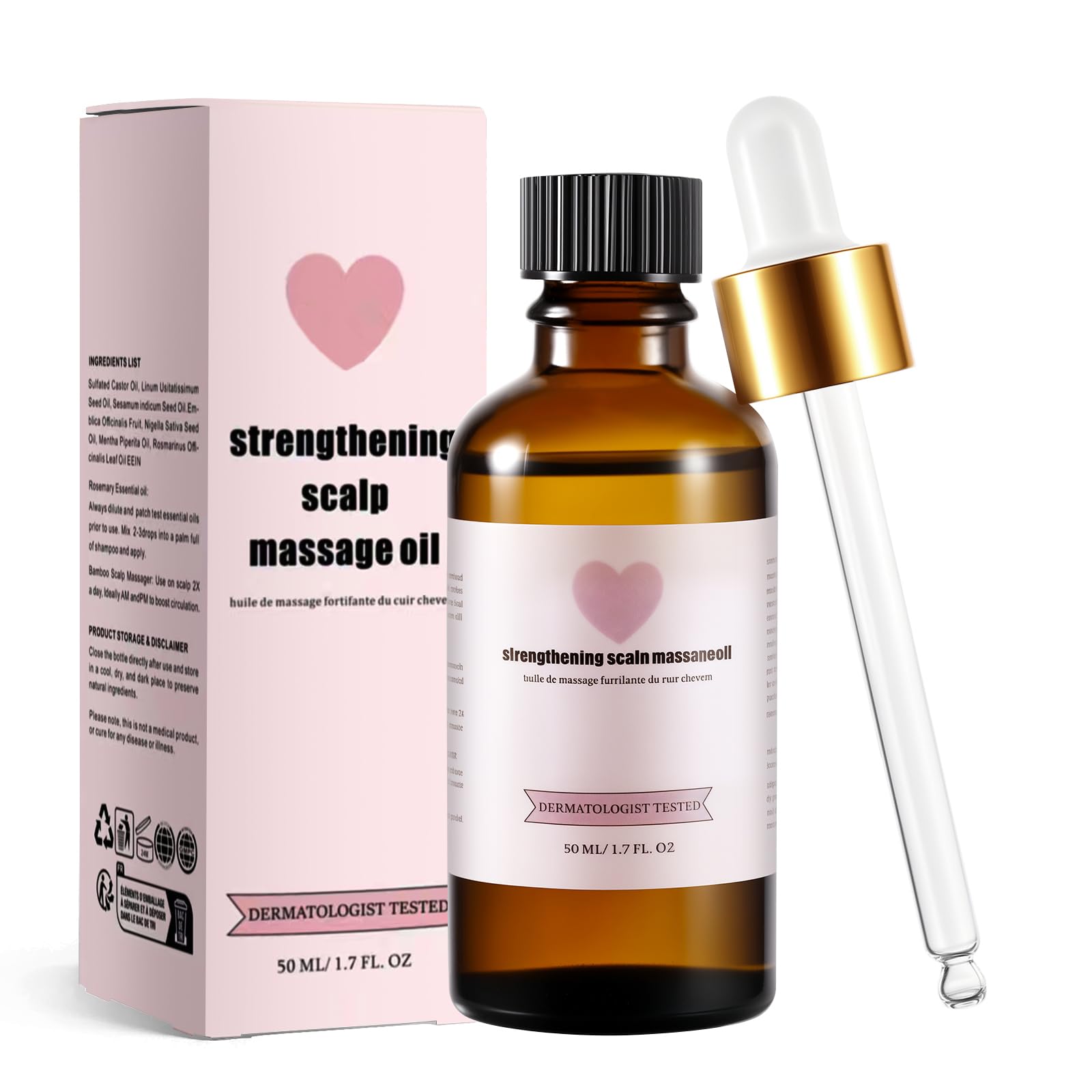 Beauty Hair Oil for Women - Natural Hair Growth Oil, Soothes Scalp & Reduces Dandruff, Strengthens Thin Hair for Voluminous Shine.