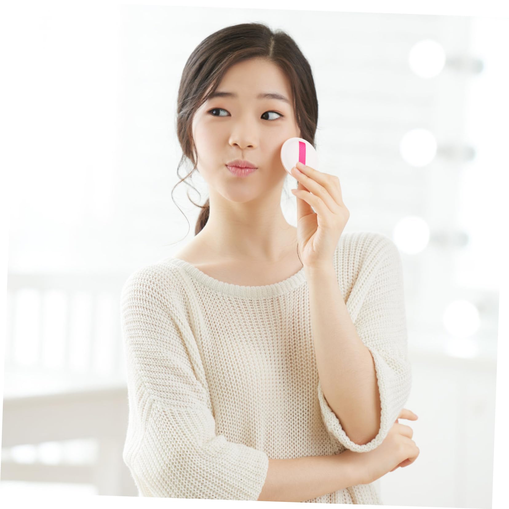 SHERCHPRY 6Pcs Liquid Foundation Sponges Creative Makeup Puff for Loose Powder and Blusher Versatile Cosmetic Accessories and Shapes