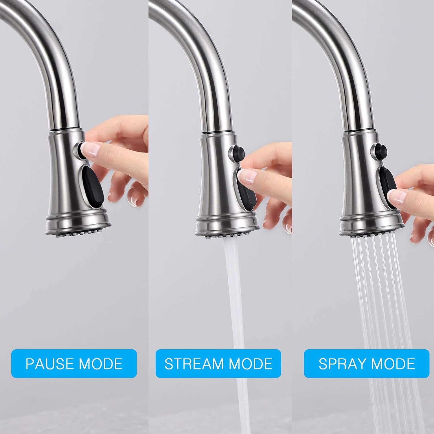 Free Shipping 🛒 Kitchen Touchless Faucet with Pull Down Sprayer, HAHZT Kitchen Sink Faucet with Sprayer Stainless Steel Kitchen Sink Faucet with Pull Down Sprayer, Pull Out Kitchen Faucets, Faucets for Kitchen Sinks New Arrivals Kitchen Touchless Faucet with Pull Down Sprayer, HAHZT Kitchen Sink Faucet with Sprayer Stainless Steel Kitchen Sink Faucet with Pull Down Sprayer, Pull Out Kitchen Faucets, Faucets for Kitchen Sinks