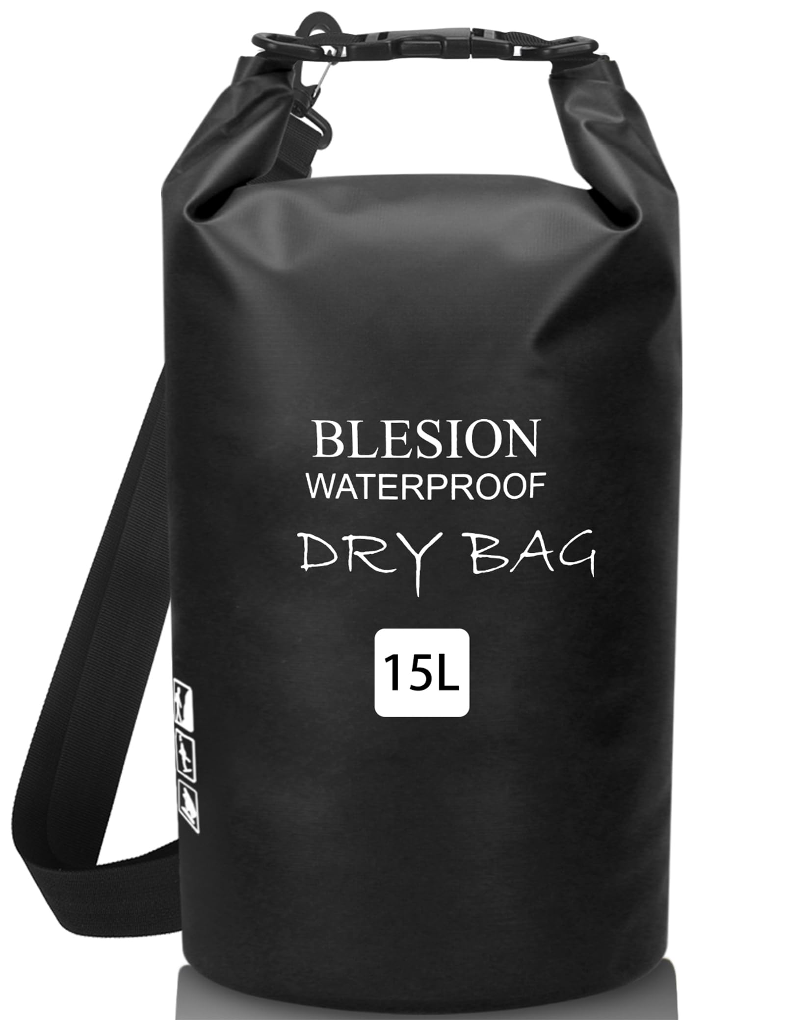 BLESION Dry Bag 5L/10L/15L/20L/30L wasserdichte Tasche Verstellbarer Schultergurt, Wasserdichter Rucksack für Kajakfahren, Angeln, Schwimmen, Wandern Reisen