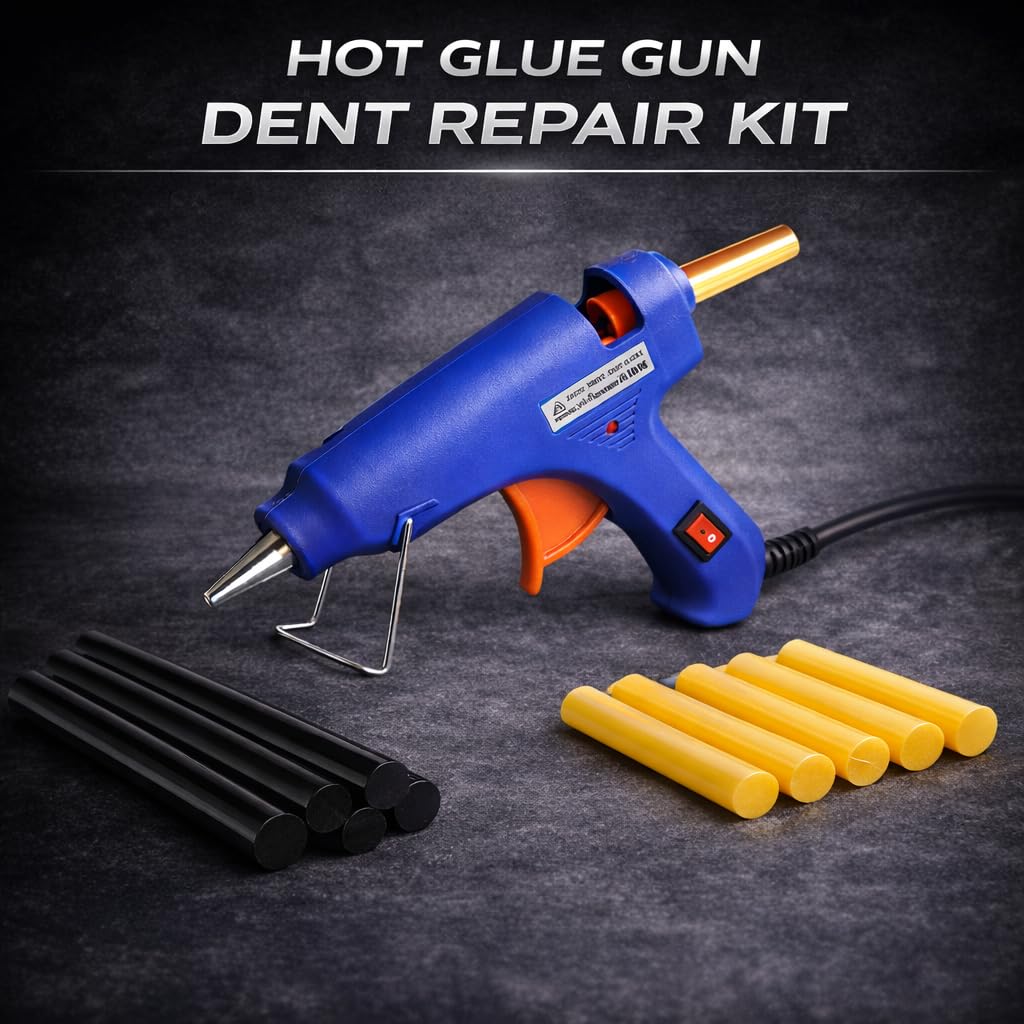 109PCS Paintless Dent Removal Kit, Auto Body Dent Removal Tools with Golden Lifter, Bridge Puller, Slide Hammer T-bar Dent Puller for Repair Door Ding, Creases and Hail Damage — view 5