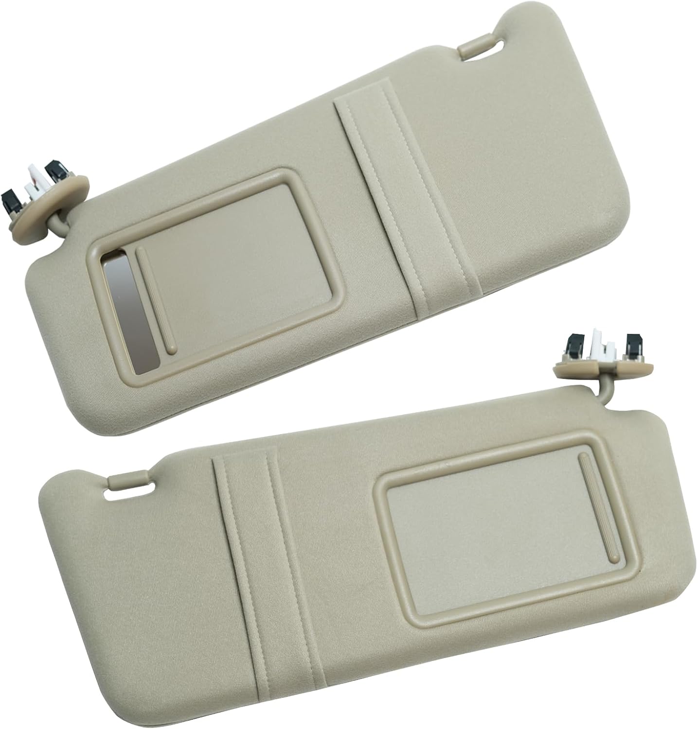 for Toyota Camry Sun Visor with Light Compatible with 2007 2008 2009 2010 2011 Visor Beige Replaces 74320-06800-B0 74310-06800-B0 Left & Right Beige