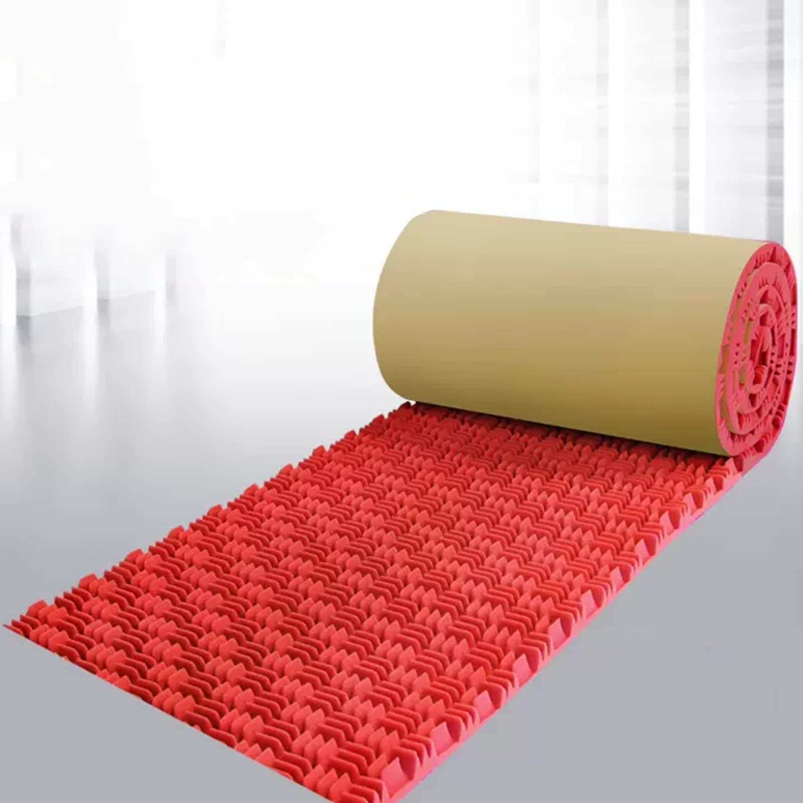 Panele ścienne z izolacją akustyczną o wysokiej gęstości, tłumiące hałas, wodoodporne, czerwone, 5 cm,Red-5cm