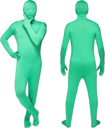 Body de pantalla verde, traje de cuerpo Chromakey, color verde, para cosplay, unisex, elastano, elástico, para fotografía, película, vídeo, efecto