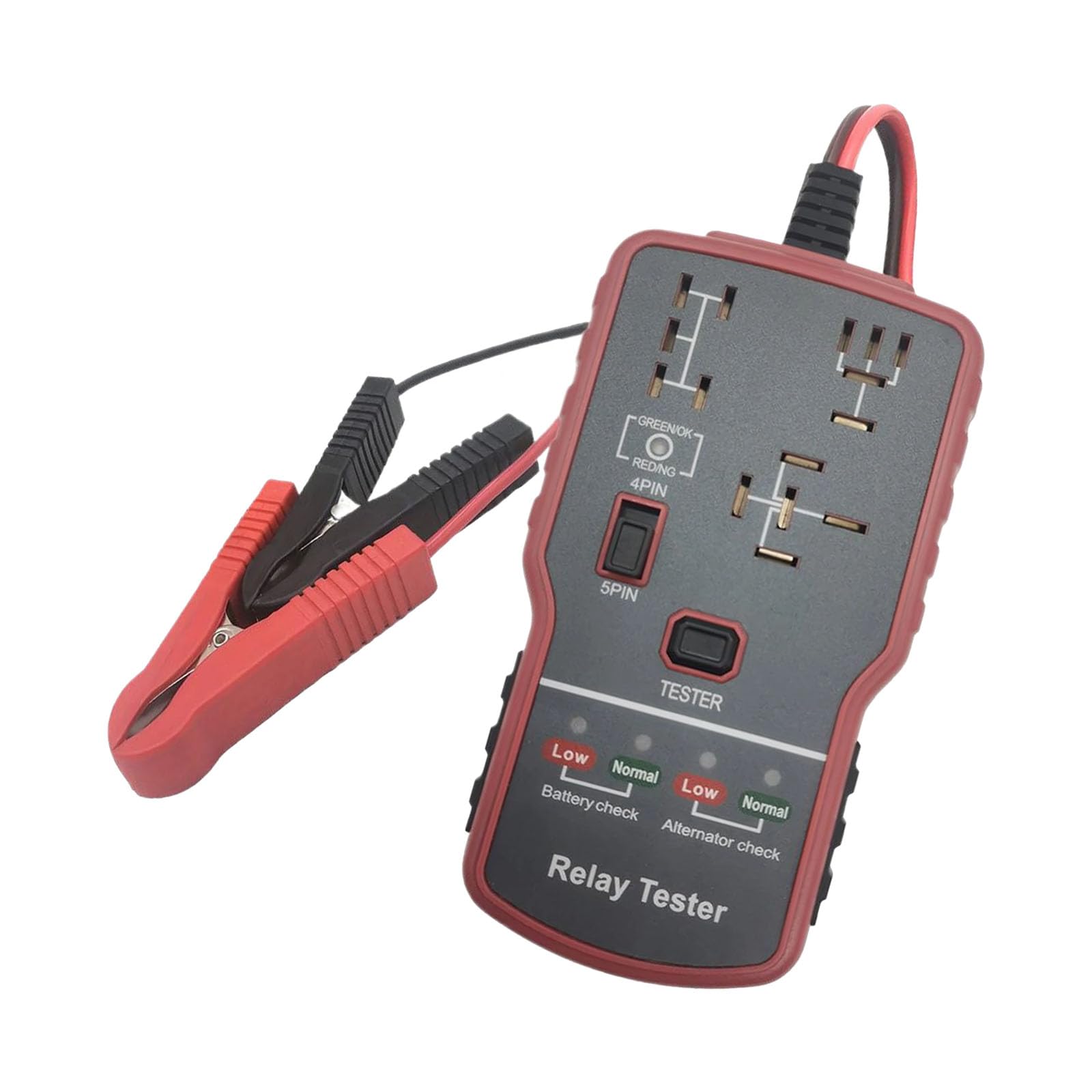 Professional Automotive Relays and Battery Diagnostic Tool Voltages for Quick Fault Detection High Accuracy Tester — view 5