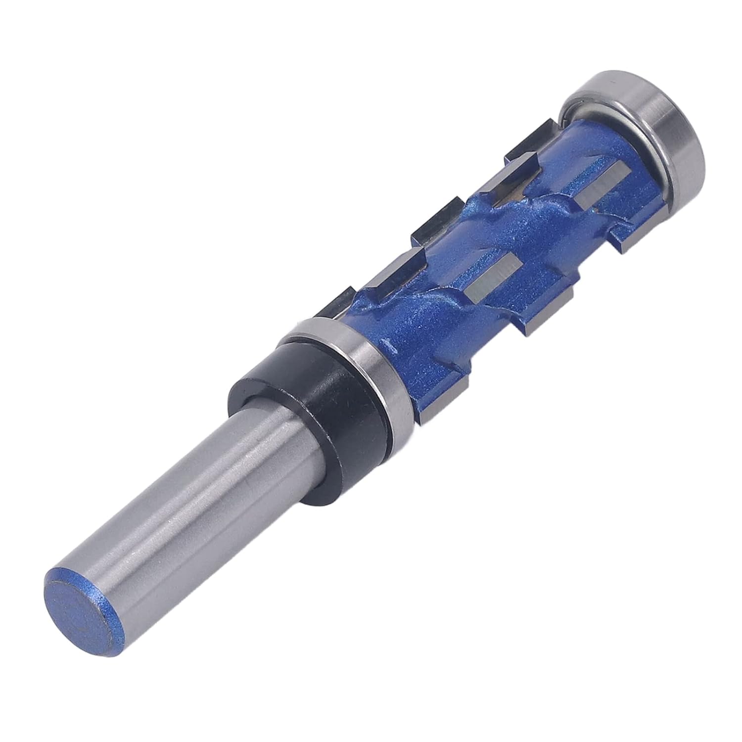 Spiral Flush Trim Router Bit 1/2x19x45mm Dual Bearing Round Shank Cutter for Woodworking