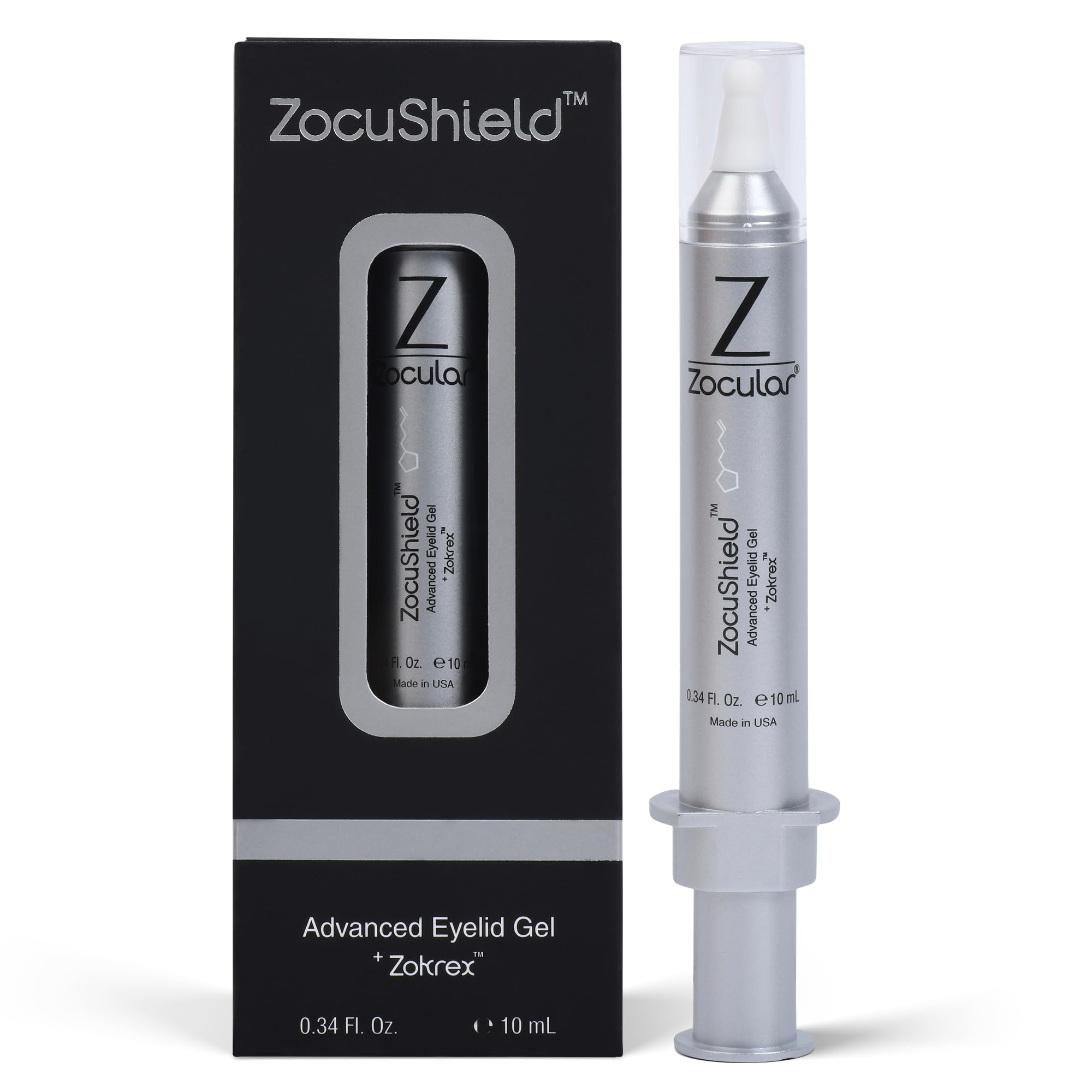 Zocular ZocuShield - Eye Gel for Dry Eyes - Puffy Eye and Eye Bags Treatment for Women and Men - 10 mL - 1/Pk