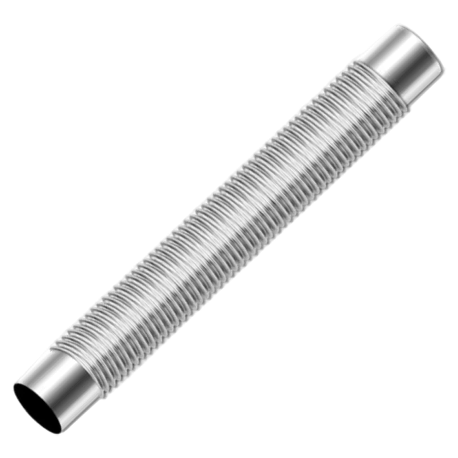 Takingup Stainless Steel Bendable Wood Stove Pipe 19.7x2.4in, Heat-Resistant Rustproof Chimney Kit Extension for Outdoor Indoor Fireplace, Stove and Heater, Wood Pipe