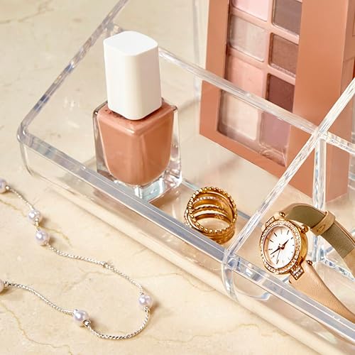 Miniatura 7 de Organizador de maquillaje con 6 compartimentos de plástico transparente de STORi.