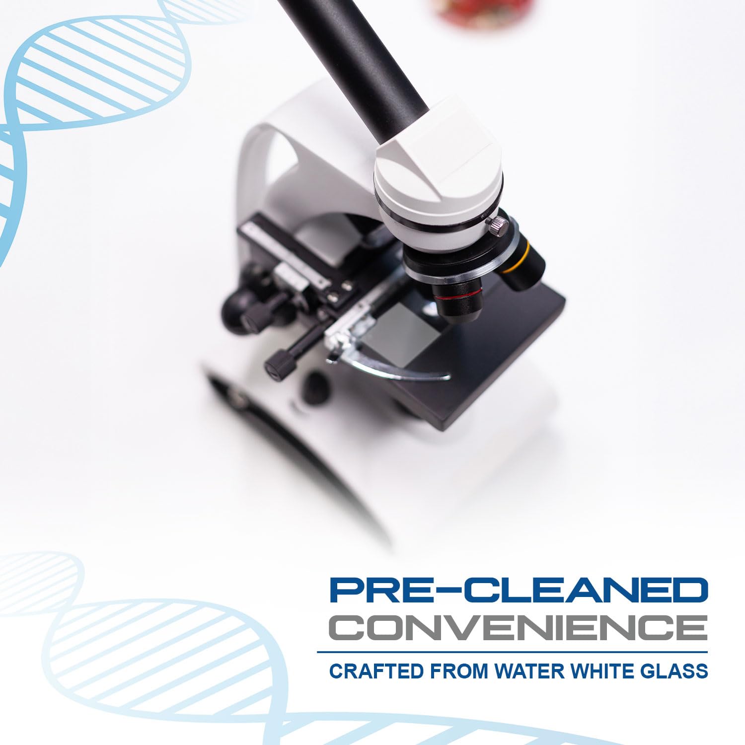 LabChoice Microscope Slides - Double Frosted, Corner Grounded, 3"x1"x1mm, Pre-Cleaned Surface - 72 Pieces per Box, 20 Boxes, 1440 Total Slides