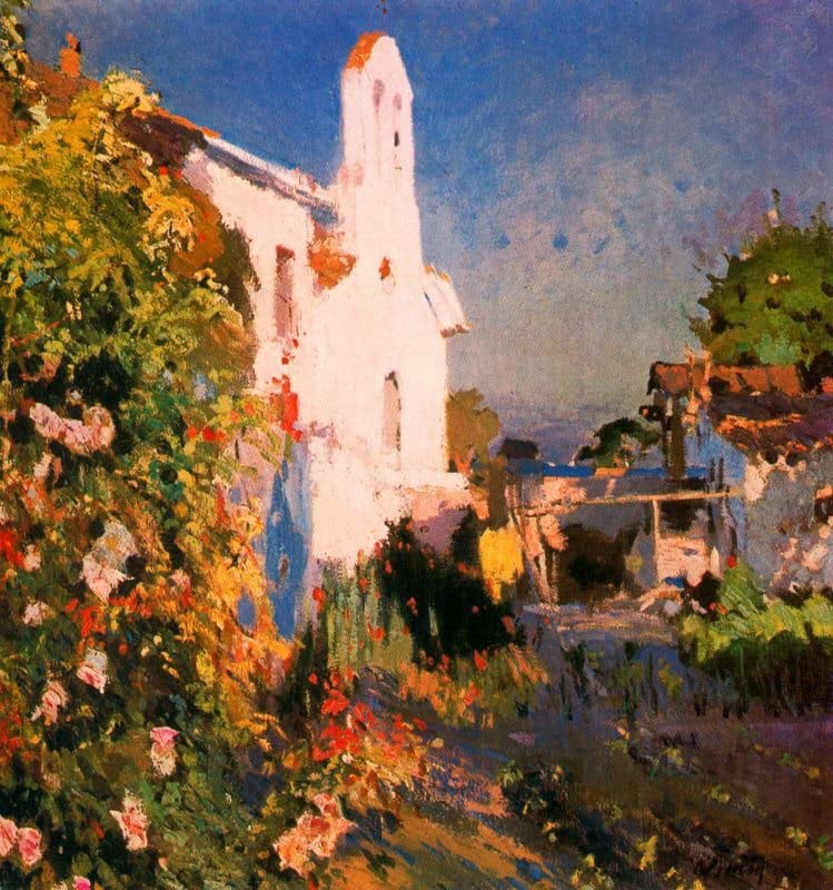 Toile peinture murale paysage Vilanova Joaquín Mir Trinxet 60x90cm