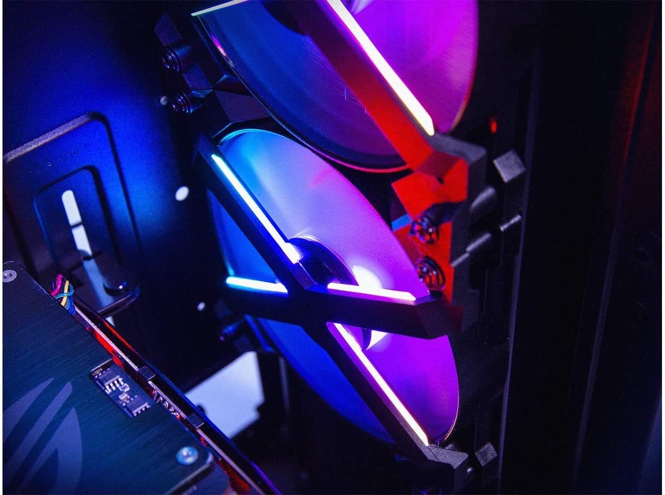 Crаzу Clеаrаnсе DEEPCOOL MF120 GT A-RGB 120mm 3 in 1 case Fan X-Frame, 5V 3-Pin Motherboard Connector, Included 4-pin PWM Fan hub, 6-Port RGB hub and line Controller, 3 Fan Pack