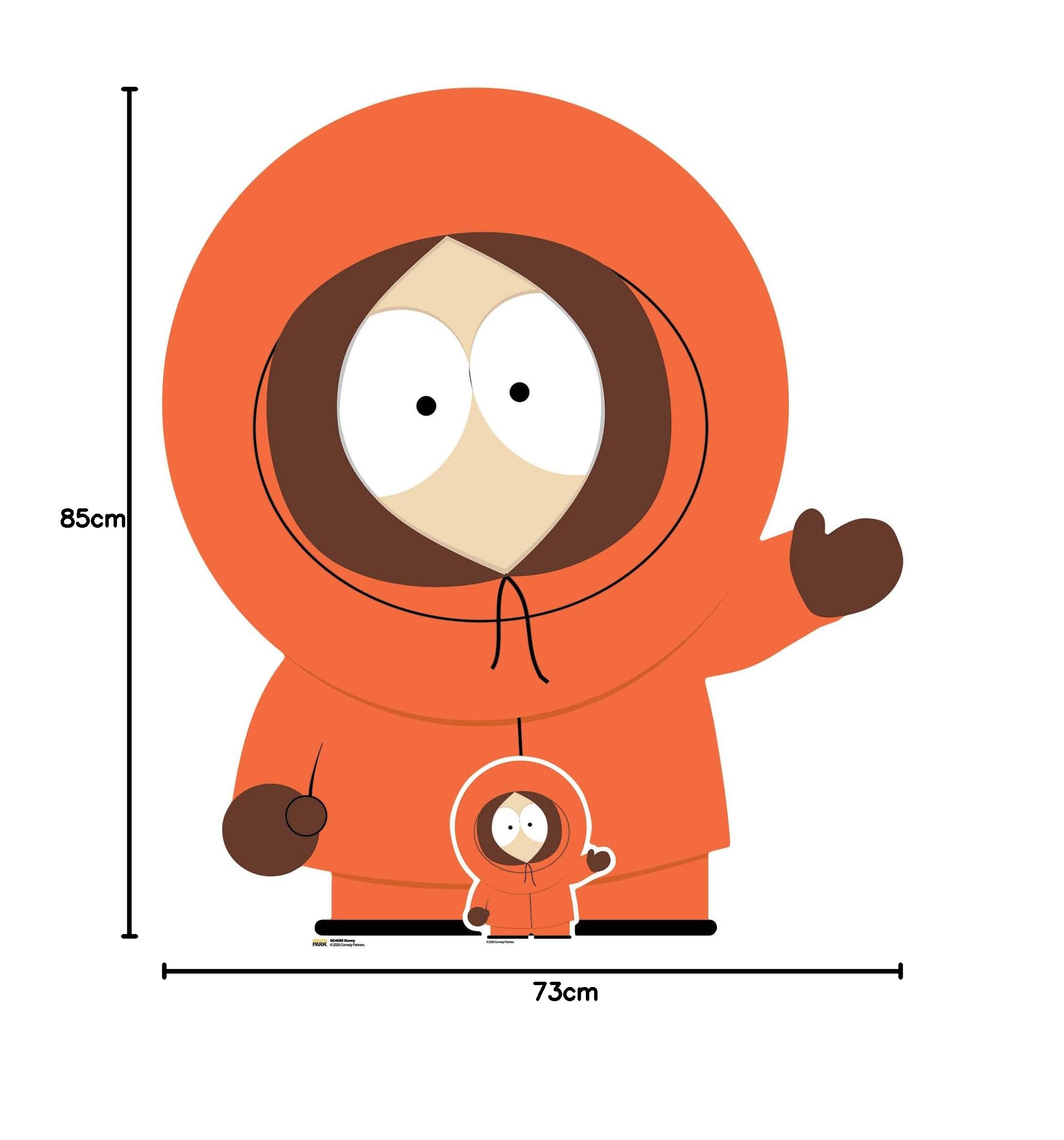 Star Cutouts SC4695 South Park Kenny Pappaufsteller Höhe 85 cm Offizielles Merchandise Ideale Kartonfigur für Fans, Geschenke, Sammler & Display