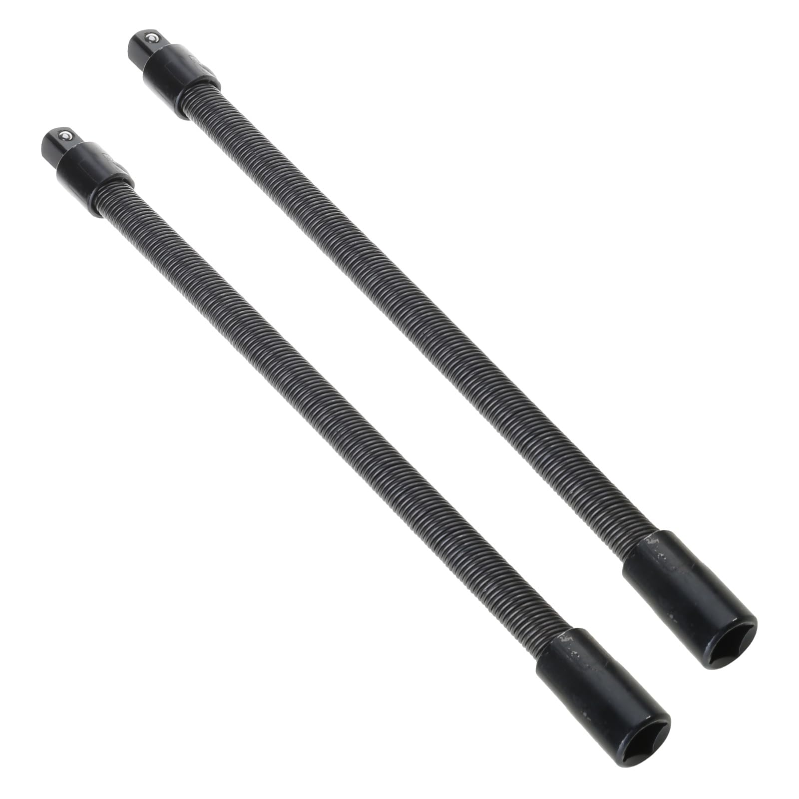 2X Electric Wrench Sleeve Socket Extension Tool Rod Bendable Flexible Shaft Hose Shaft Connection Metal Link Electric Wrench Soft Connecting Rod Extended Joint