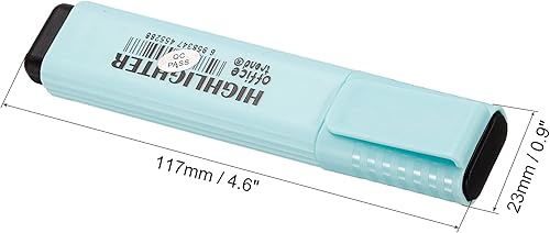 Miniatura 2 de PATIKIL Rotulador, paquete de 4 rotuladores de punta ancha de secado rápido para uso diario en oficina, hogar, color azul