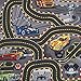 Kinderteppich Spielteppich Straßenteppich Kinderzimmer Auto Wagen Straßen Teppich (80x120 cm)