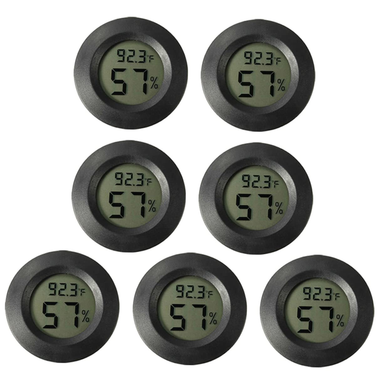 Sosoport 21piezas Digital De Humedad Para Terrarios De Reptiles Medidor De Temperatura y Humedad Para Invernaderos y Interiores