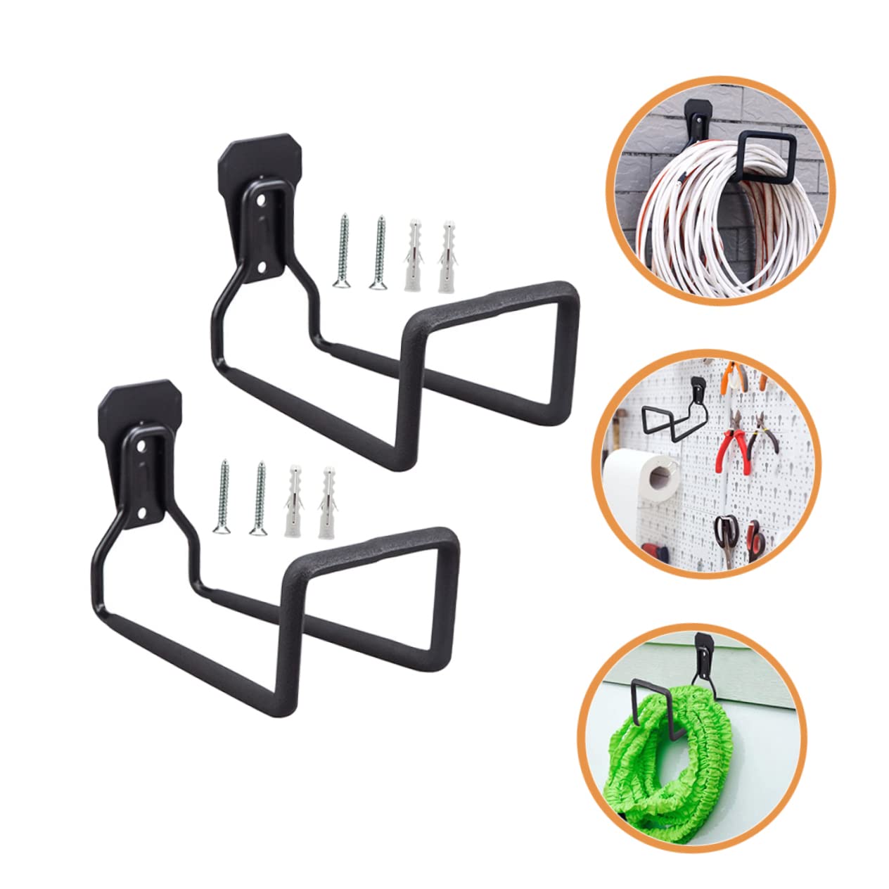 Homoyoyo 2Pezzi Ganci Pesanti per Garage e Giardino per Stoccaggio Utensili e Facile Installazione e Massima per Scale Attrezzature Sportive