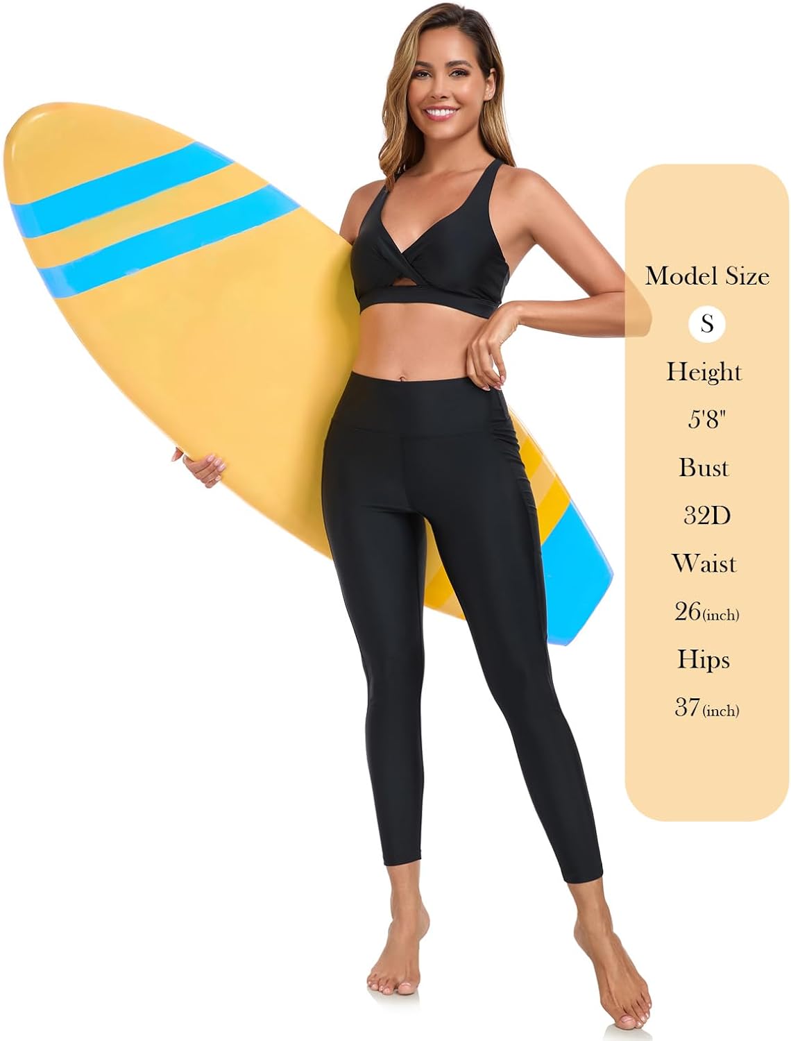 Ocean Blues Women's High Waisted Swim Pants