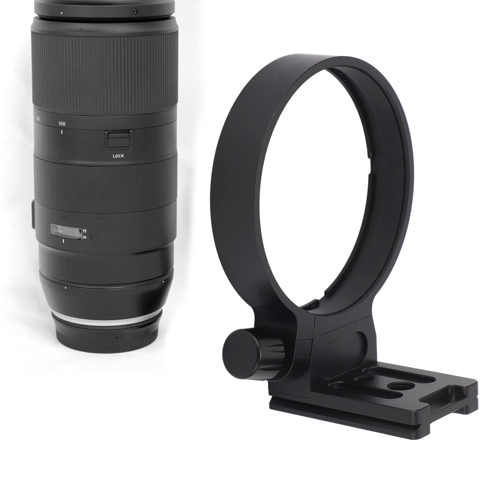 Pierścień Mocujący do Statywu Kołnierza Obiektywu, do 100-400mm F4.5-6.3 Di VC USD, z Otworem na śrubę 1/4in 3/8in, Metalowa Stopa Wymienna ze Stopu Aluminium Stopka