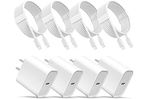 Pro Charger: 4-Pack iPhone 15 Chargers for Speedy Power