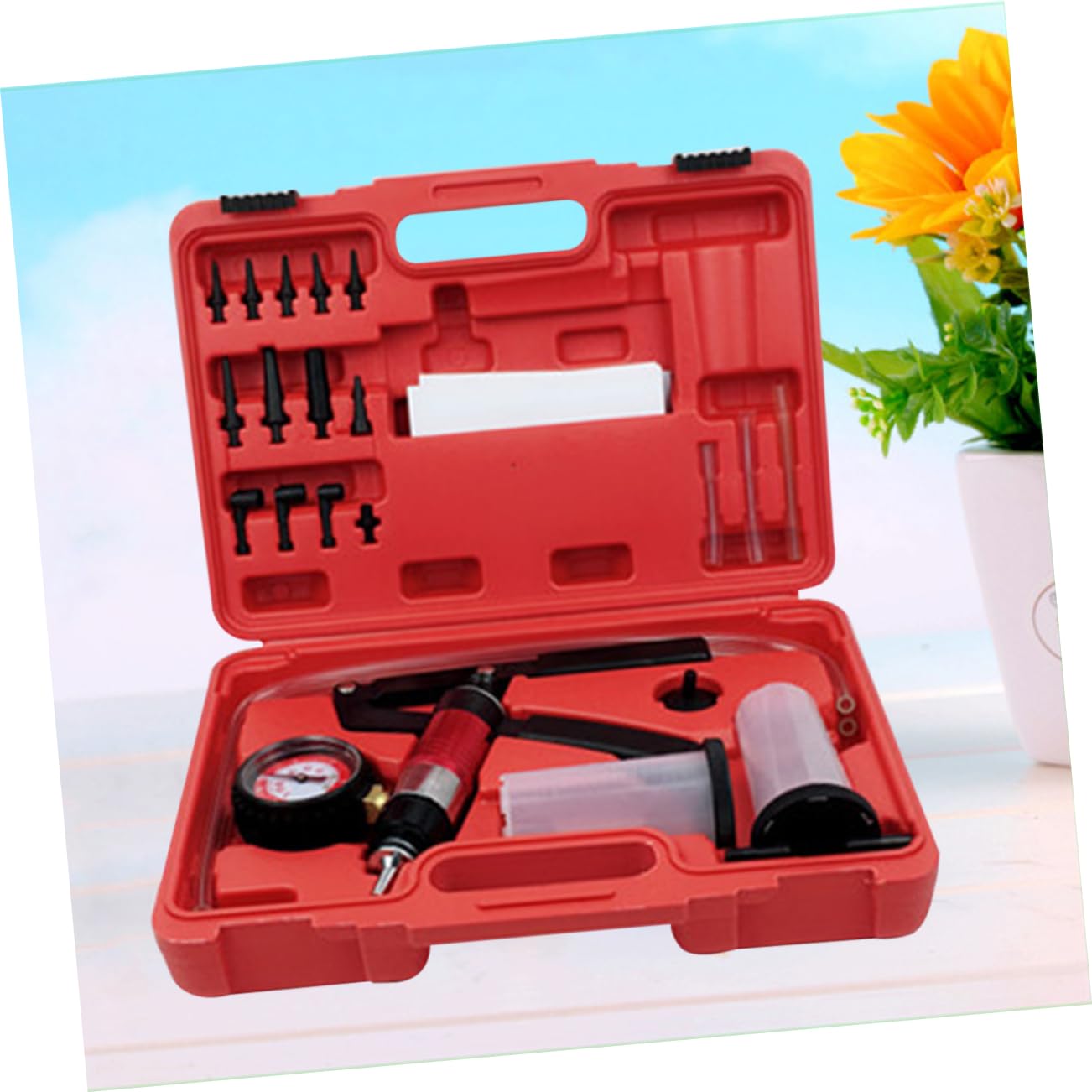 PACKOVE Herramienta De Vacío para Protección De Vapor Aspiradora Ferramentas Kit De Purga De Frenos Herramienta De Protección De Vapor De Vacío Manual Mano Suite