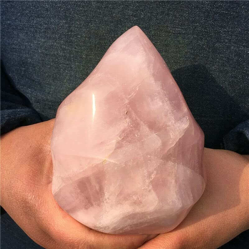 Amazon.co.jp: 天然水晶の原石 2.42LB ナチュラル ピンク ローズ