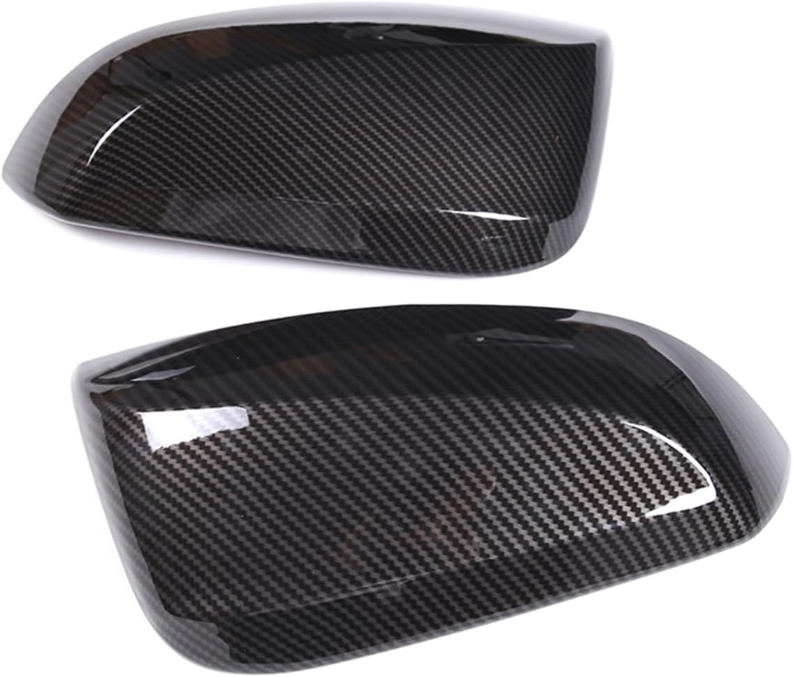 Car Door Rear View Mirror Cover Cap Compatible with Toyota Grand Highlander 2024 2025 2026,ABS Car Outside Side Rearview Mirror Cover Trim Accessories (Carbon Fiber Pattern)