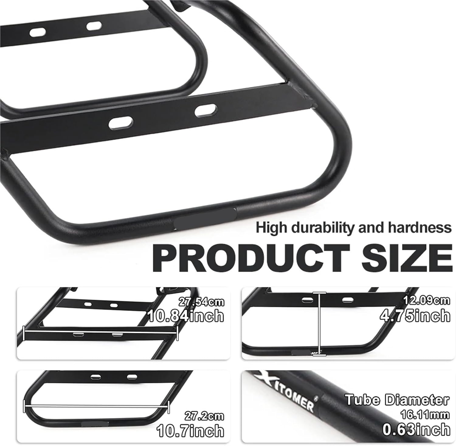 Replacement Fit for Indian Scout 2025+ Motorcycle Pannier Racks Side Carrier Saddle Bag Support Luggage Guard Bars Mounting Brackets