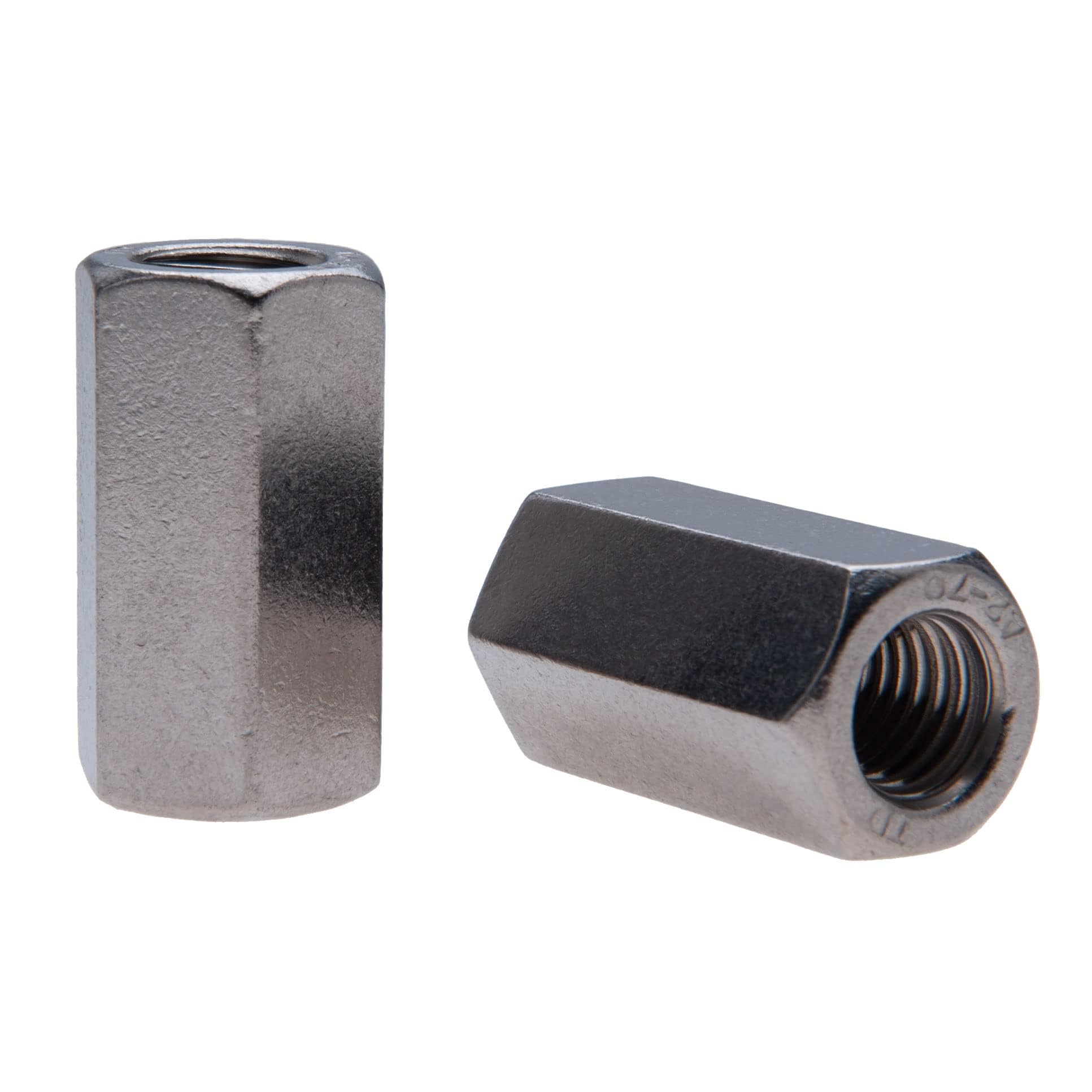 M5 Dadi Di Accoppiamento Esagonali (15mm 8mm) in Acciaio Inossidabile - Dado a Stelo Lungo, Estensione Metrico DIN 6334, Manicotto, Prolunga Perno, Connettore 15 mm (10 Pezzi)
