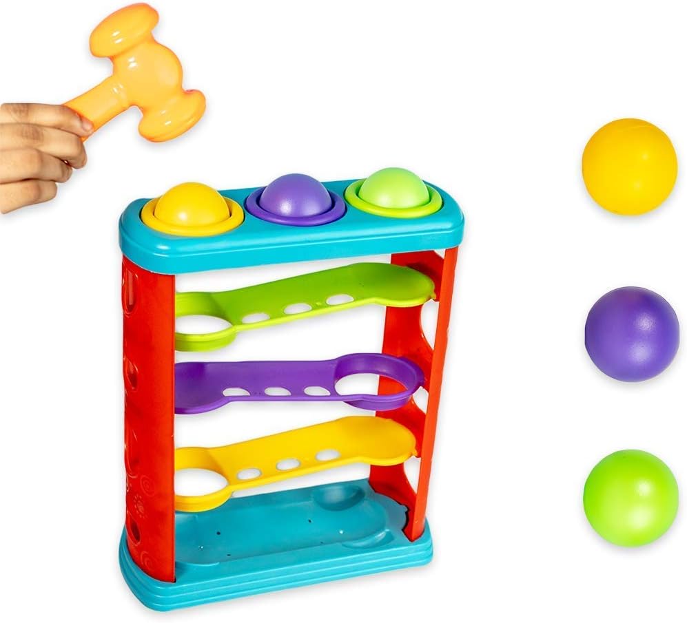Buy Storio Hammer Knock Ball for Babies and Toddlers Pound and See The Balls Roll Down The